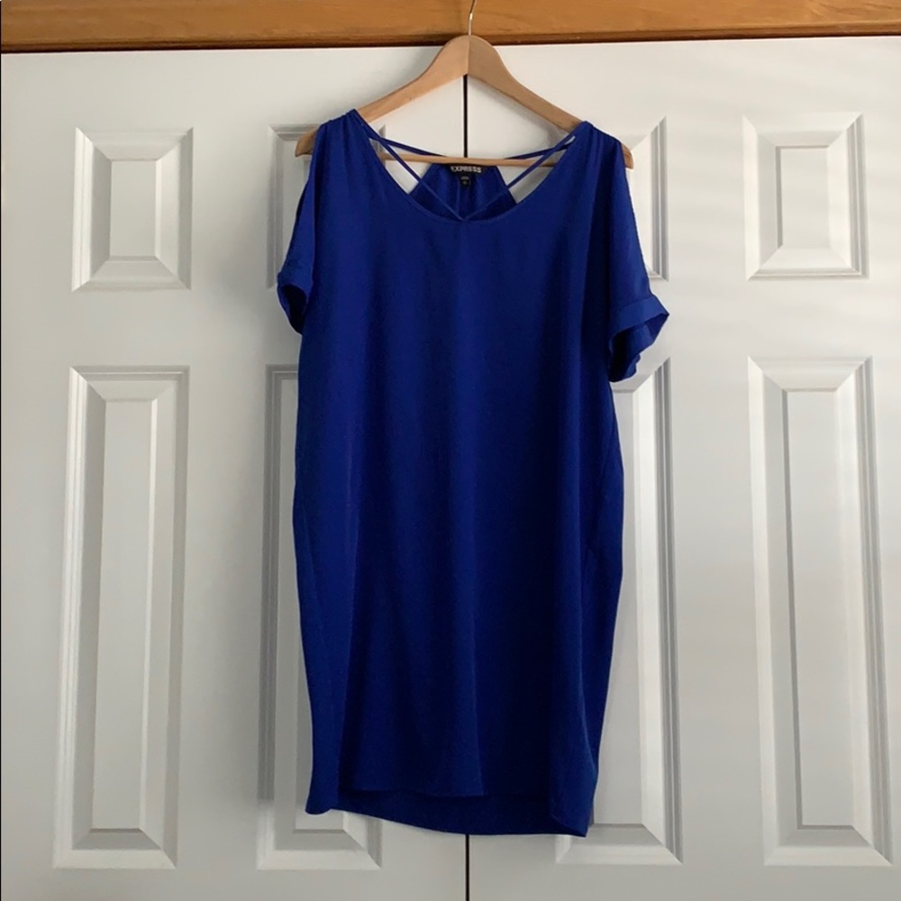 Used Express Sheath Dress - Cobalt Blue - S